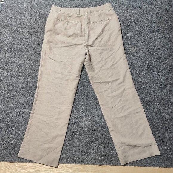 Kenneth Cole Chino Pants Mens 33x30 Beige Straight Leg No Button - Picture 5 of 5